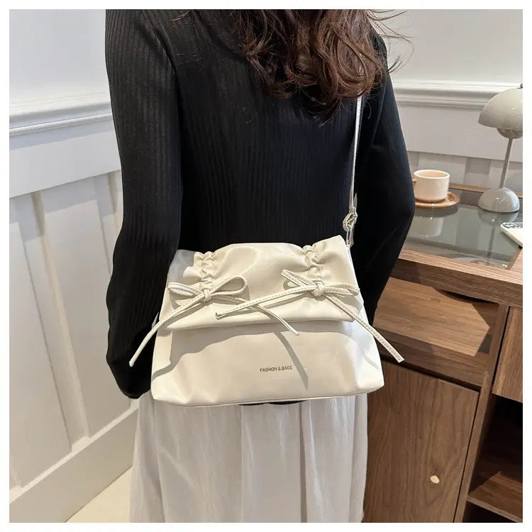 Sac à bandoulière en cuir PU avec plusieurs poches pour femmes et filles