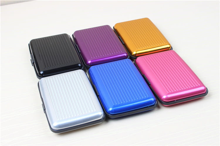 Aluminum Alloy Storage Box with Stripes for Home Organization in the United States