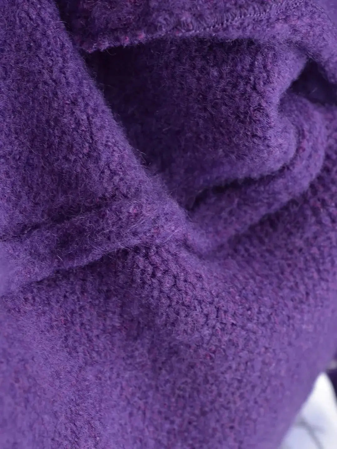 Sleeve Bell Plush Knit Cardigan Slim Slim Fit Hipster Stíl Sráid Cotton