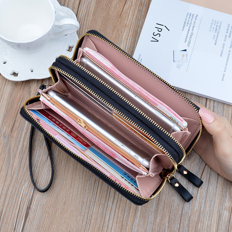 New Wallet Women’s Long Double Zip Clutch - Clutch Your Cash in Style with Our New Wallet