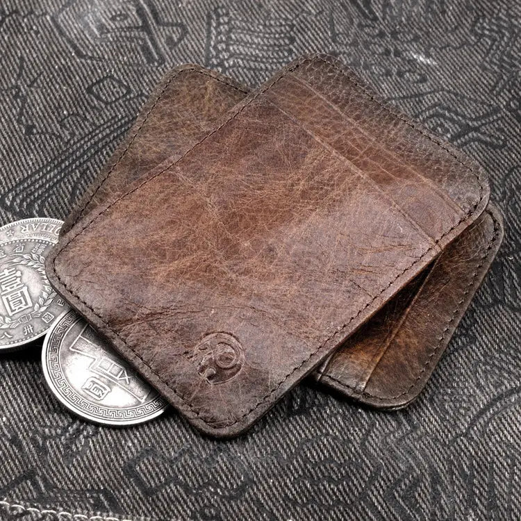 Stume da cistina a strati con finitura in cera d'olio vintage per uomini e donne