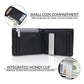 Men’s Card Holder Fiber Leather Money Clip Wallet - Manly Wallet That Holds Cash Not Your Emotions