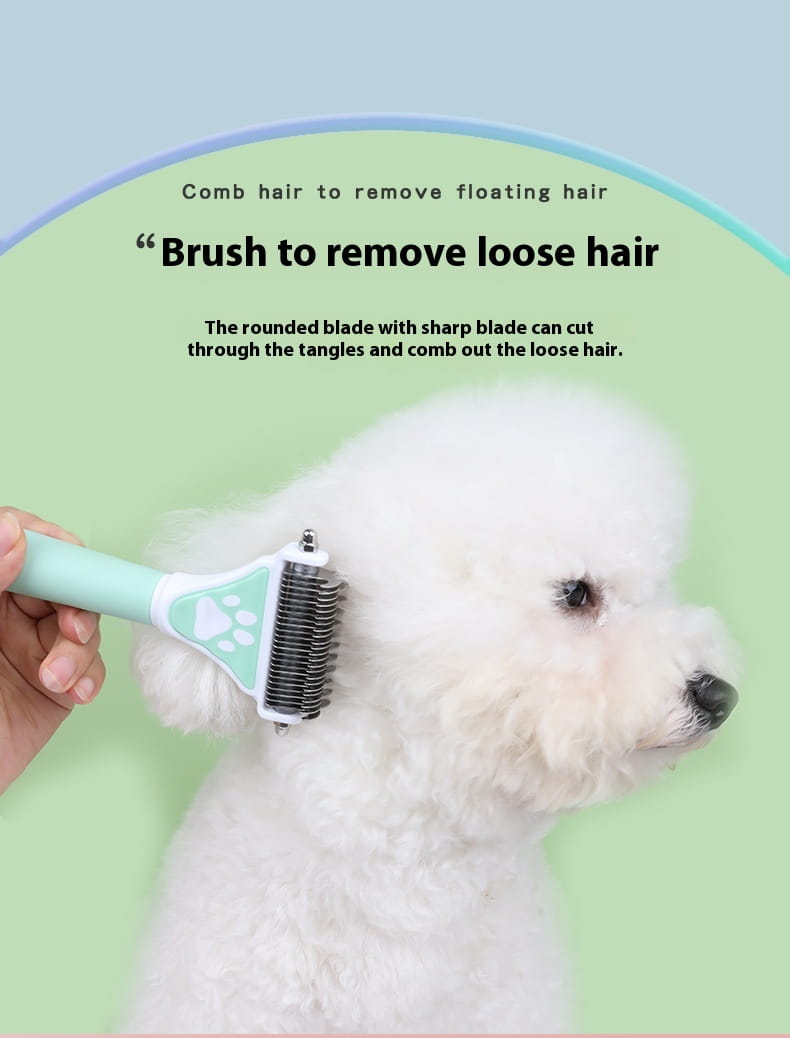 Cíor Dematting Pet do Madraí agus Cait Uirlis Grooming Remover Knot