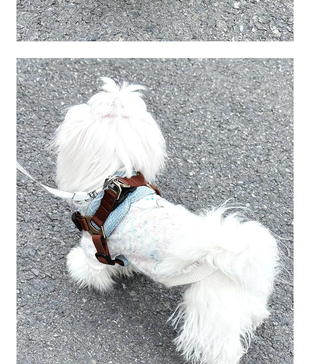 Leash madra frith -bhite H03 donn donn cadás poileistear poileistear rópa tarraingthe láidir