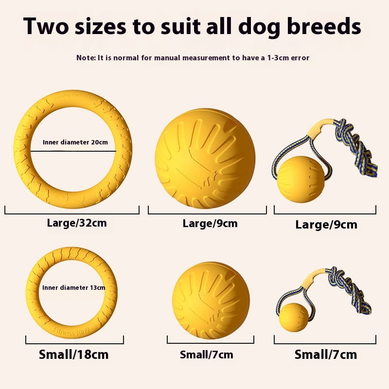 Koiran pureskelu köysirengas Solid Ball Frisbee Interactive Pet -lelusetti