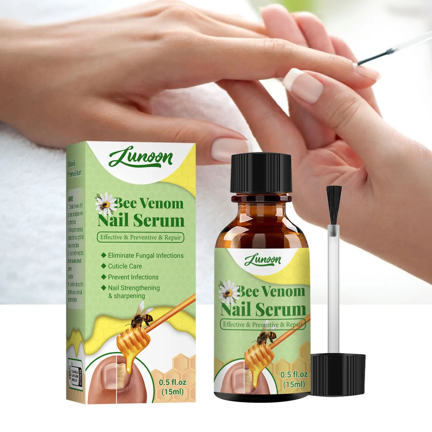 Foot Cleaning Repair Softening Care Solution in Brown Bottle 15ml