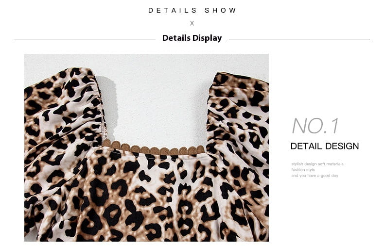 Leopard Print High Waist A-Line Skirt for Street Fashion