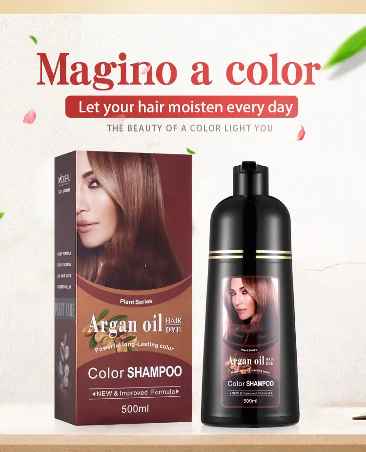 Natural Hair Dye in Chestnut Brown and Various Vibrant Colors 500ml