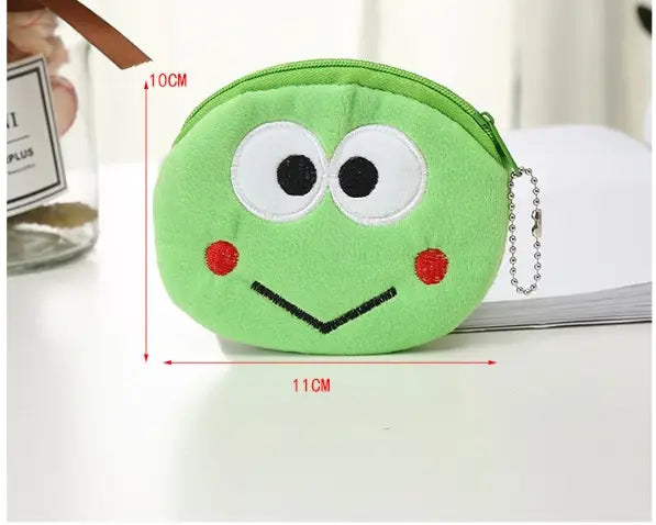 Cute Plush Coin Purses for Daily Use Featuring Travel and Animal Designs