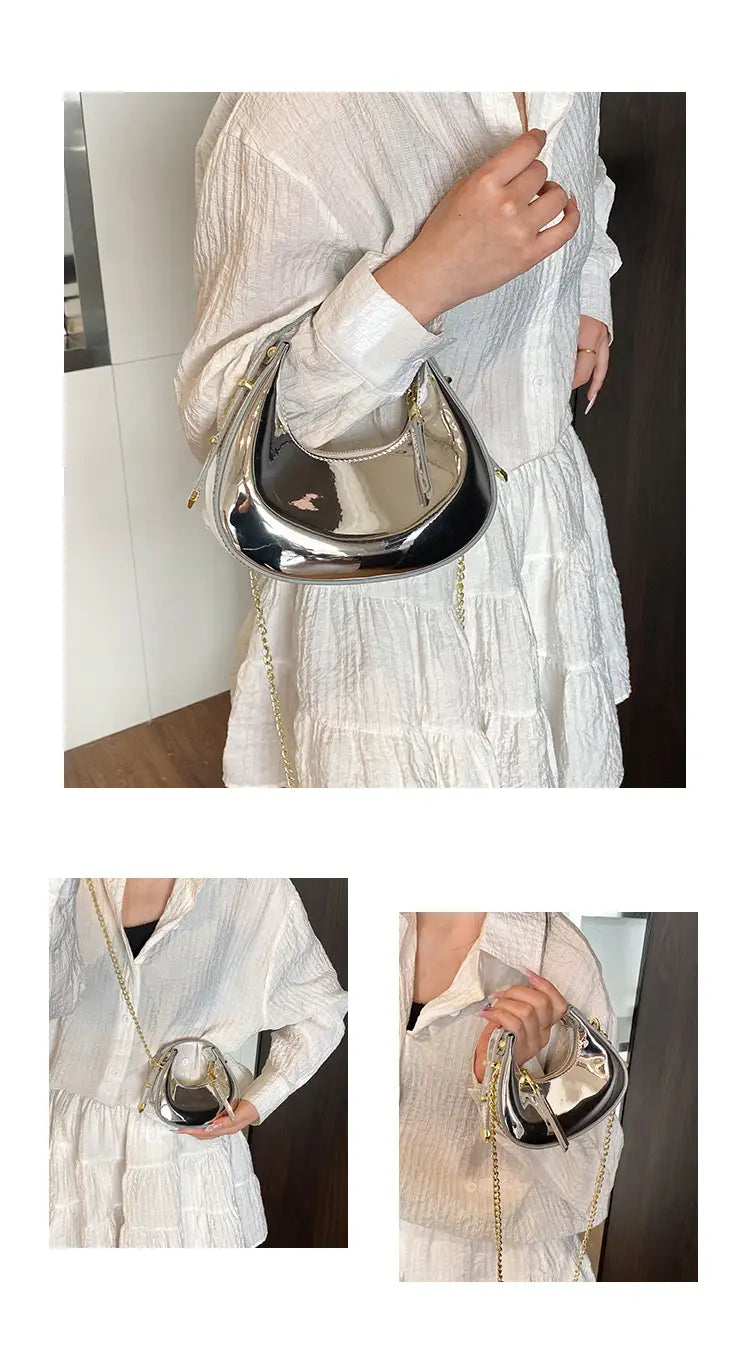 Kleine weiche PU -Umhängetasche mit 116 cm Riemen in mehreren Farben