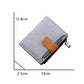 Men’s Button Short Wallet Oxford Cloth Large Capacity Canvas Wallet - Big Wallet for Small Men’s Dreams and Many Cards