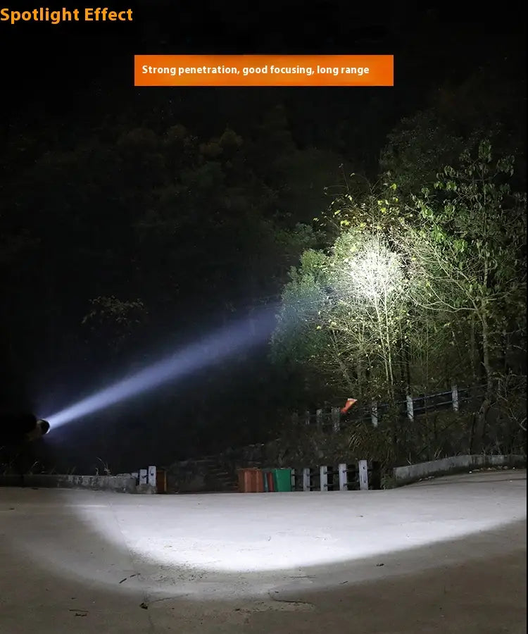 Rechargeable Strong Light Focusing Flashlight for Outdoor