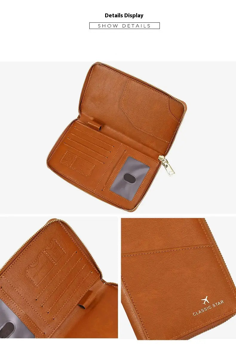 Mitmevärviline nahast rahakott meestele ja naistele, kellel on ülikerge hingav disain