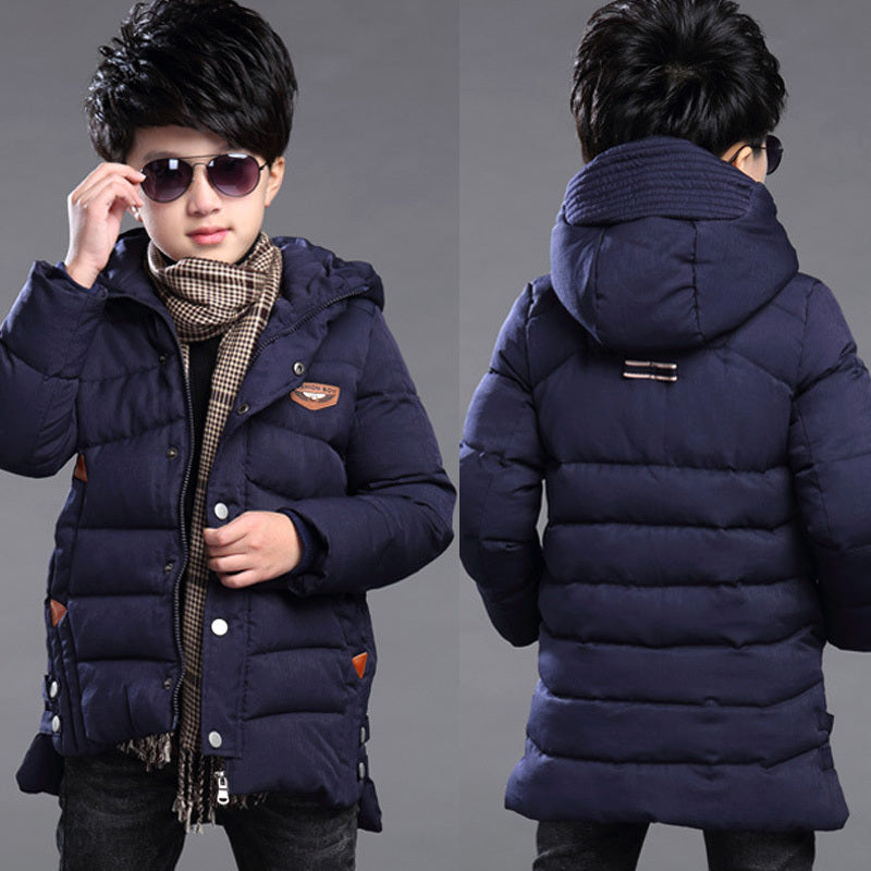 Boy’s hooded padded padded jacket