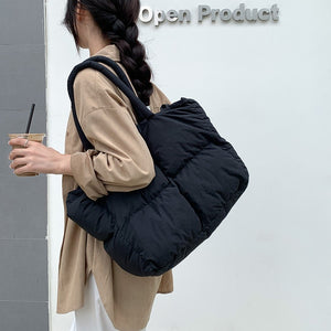 College Student Tote Pendler Große Kapazität Weibliche Wolken Tasche 