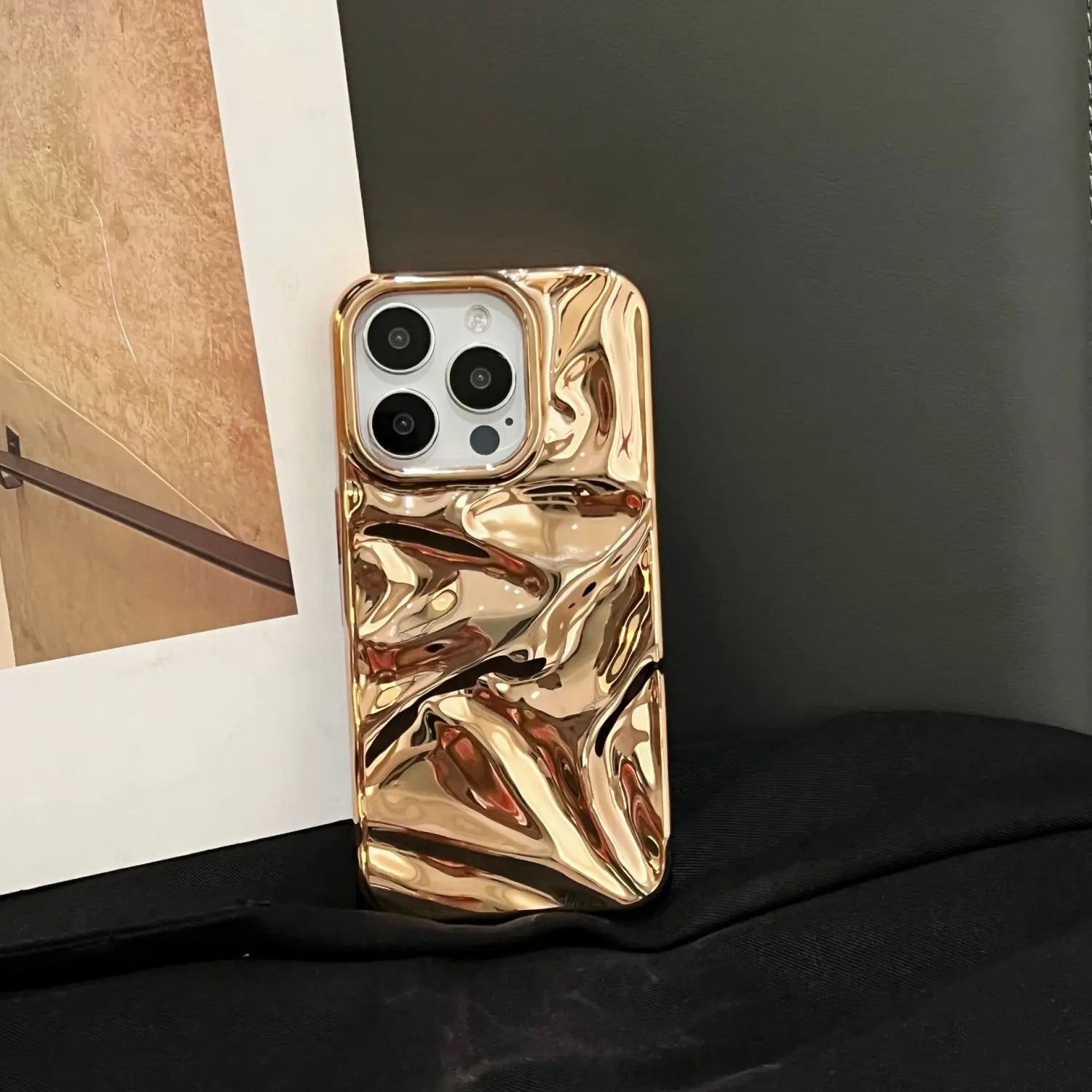 Electroplating de carcasa suave para iPhone 11 12 Pro Max Anti -Drop Fingerprint