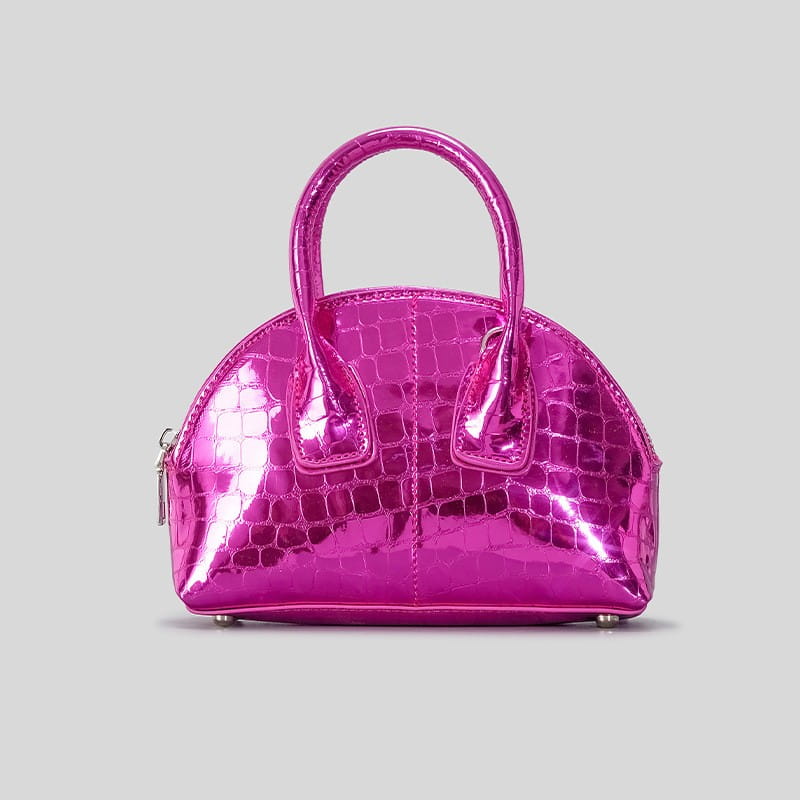 Fashion Shiny Surface Chain Shoulder Messenger Bag with Tassel and Crocodile Pattern