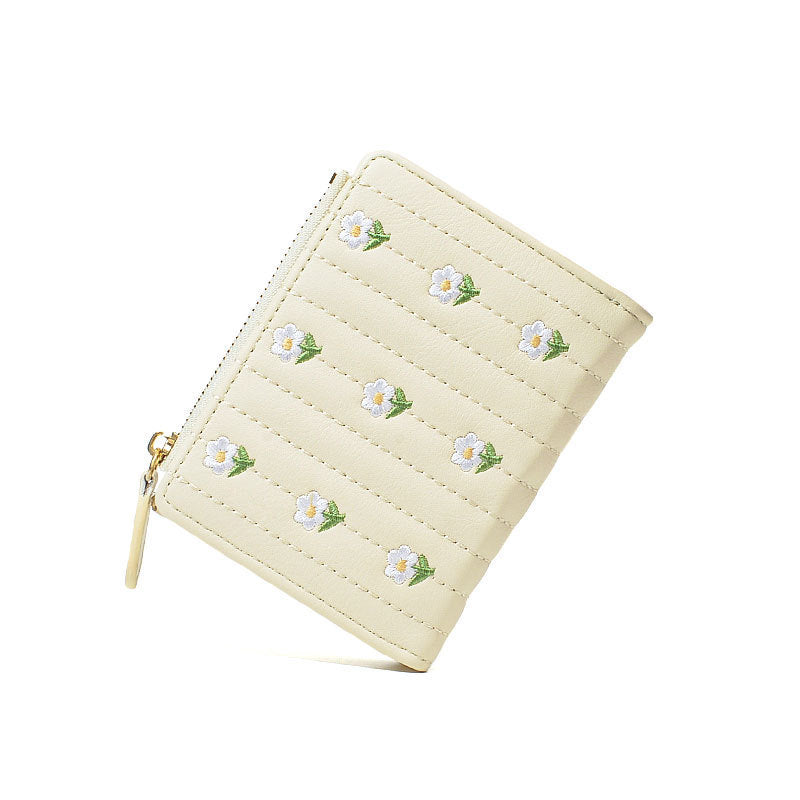 Cute Embroidered Women’s Wallet Simple And Short Off - Wallets That Are Cute Enough to Steal the Show