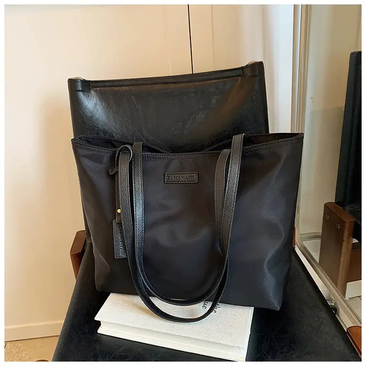 Sac à bandoulière de voyage en tissu Oxford avec poches à fermeture éclair et support de téléphone portable