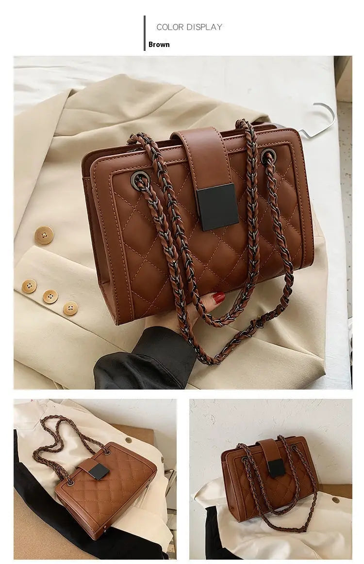Fashion Small Chain Bag for Winter Travel with PU and Corduroy Options