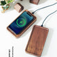 Creative Black Walnut 15W Wireless Fast Charge Wooden Tray Wireless Charger - Charge Like a Pro with the Creative