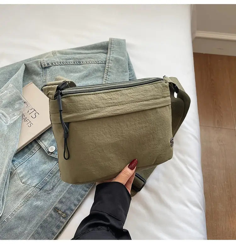 Sac à corps croisé en toile de voyage avec poche de téléphone pour les femmes en plusieurs couleurs