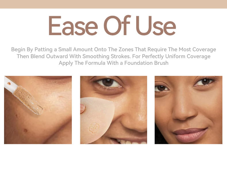 Waterproof Liquid Concealer to Improve Skin Color and Cover Imperfections
