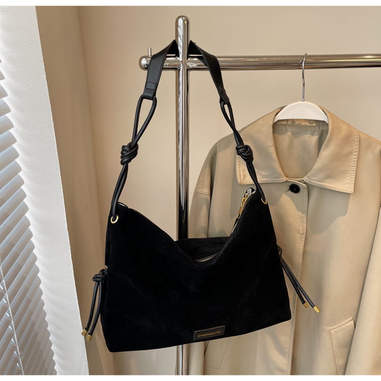 Retro Frosted Leather Maillard Crossbody Bag with Leopard Print and Varied Colors