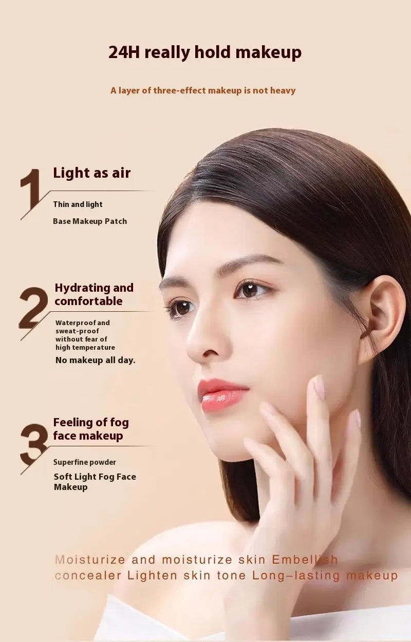 Liquid Foundation Concealer with Moisturizer and Oil Control for All Skin Types