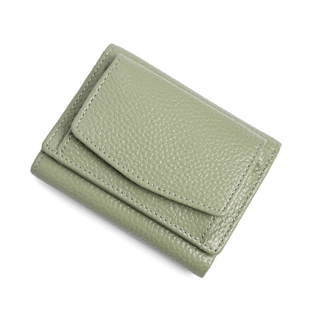 Minimalist And Creative Multi Card Mini Leather Wallet - Wallets So Chic It Should Be Wearing Light Purple