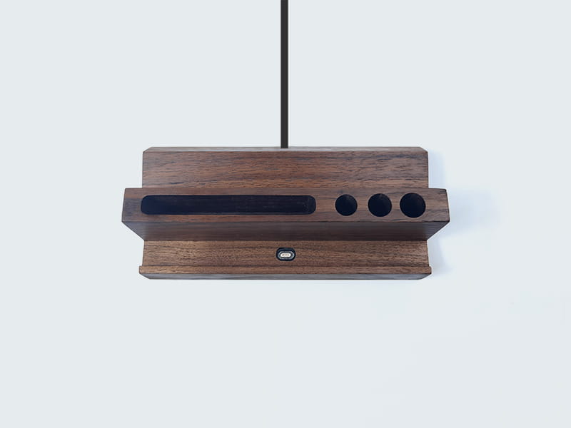 Creative Solid Wood Tablet Charging Base Bracket