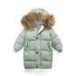 Big Fur Collar Mid-length Medium And Large Children’s Clothing Thick Winter Wear Coat