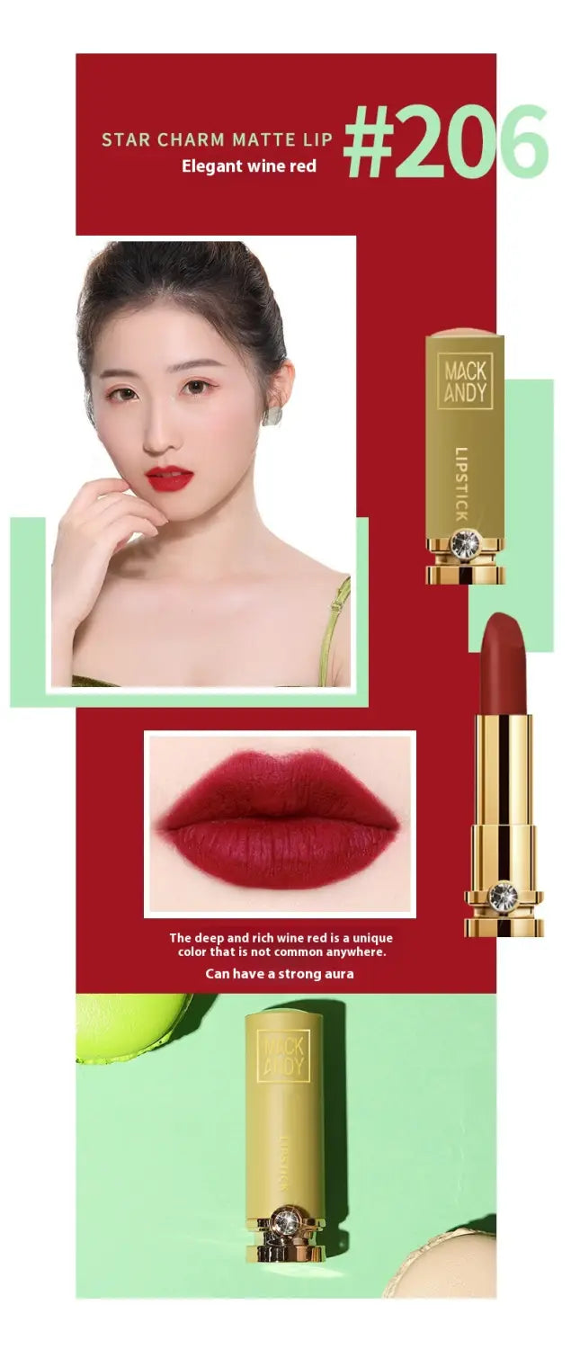 Matte Lipstick Set 5 Colors Long Lasting Waterproof Makeup for All Skin Tones
