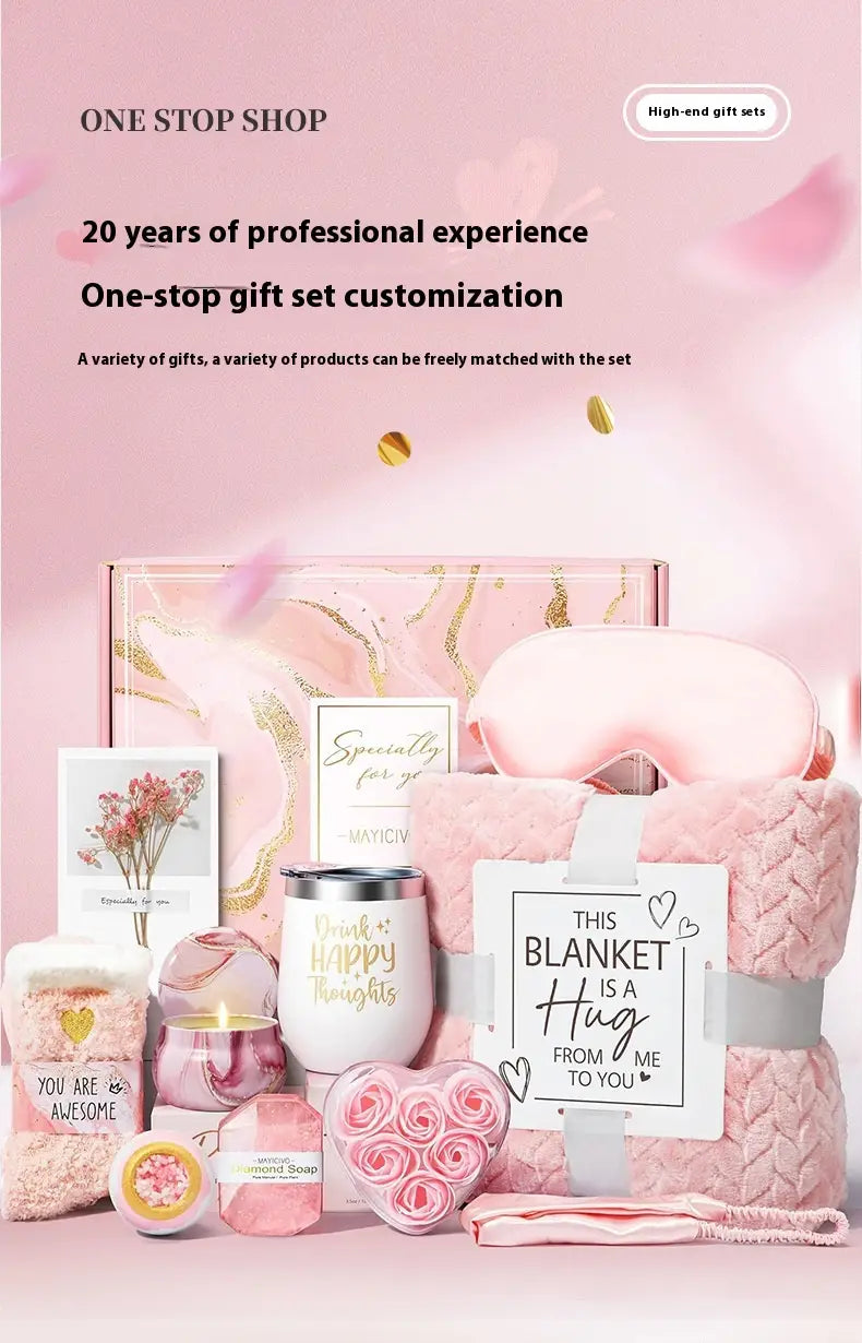 Műanyag tárolódoboz 27x23x13cm modern ajándékcsomagoló készlet