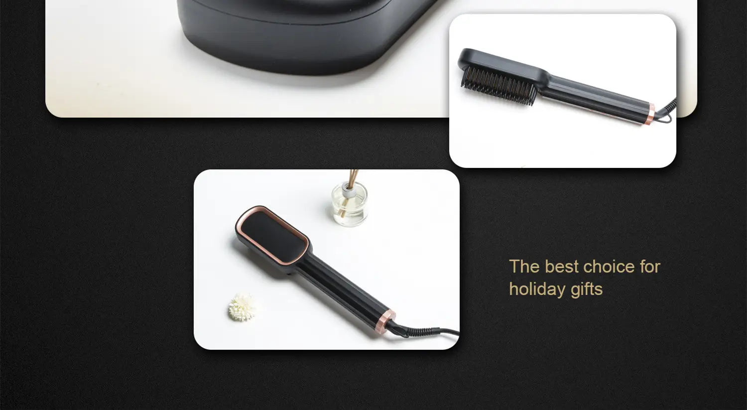 Multifunctional Hair Straightener and Curling Iron with Tourmaline Ceramic Technology