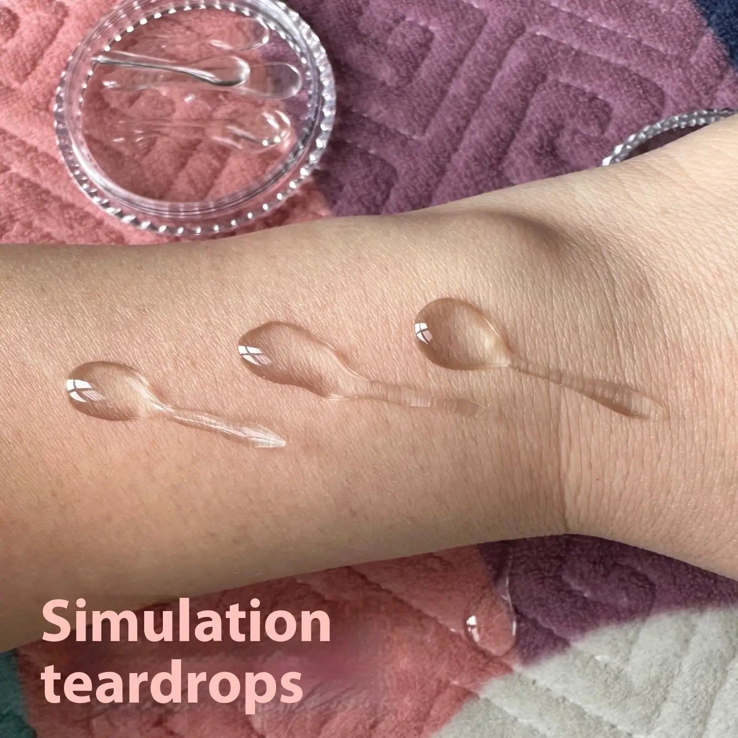 Goddess Makeup Epoxy Tears with Resin and Adhesive for Creative Effects