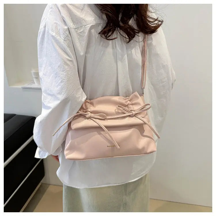 Sac à bandoulière en cuir PU avec plusieurs poches pour femmes et filles