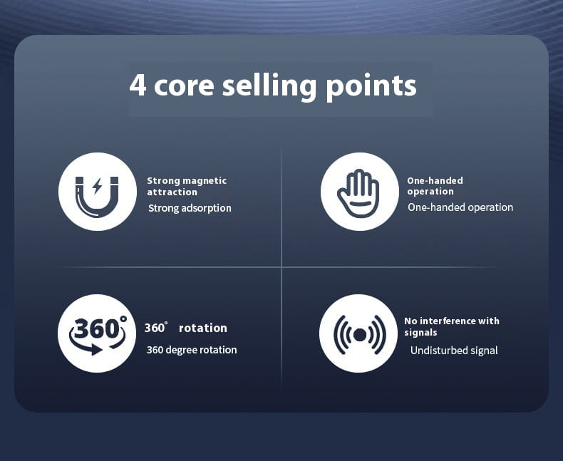 Navigation Special Magnetic Car Phone Holder with Vacuum Adsorption