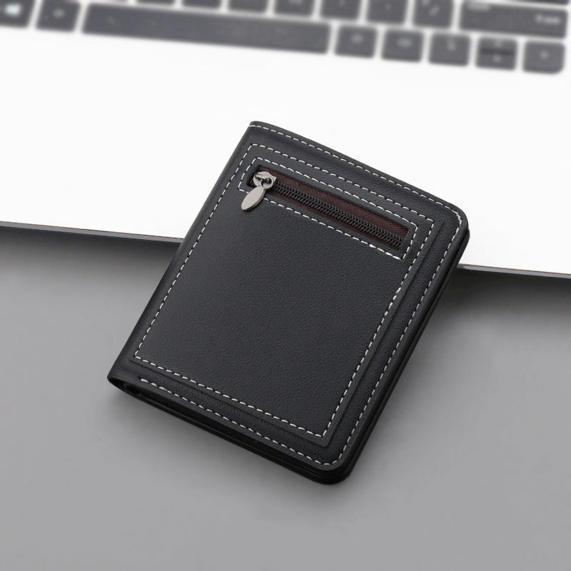 Fashion Personality Vertical Zippered Wallet For Men - Fashion Personality Vertical Wallet For Stylish Men