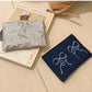 Bow Silver Change Card Holder Female Storage Small Bag - Chic Change Card Holder for Stylish Shenanigans