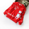 Children's Double Layer Plus Fleece Sweater - Red