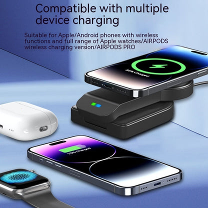 Foldable Three-in-one Magnetic Wireless Charger - Charger for Apple fans who fold in three ways