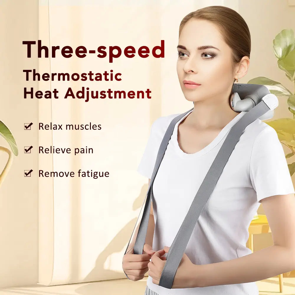 Rechargeable Home Intelligent Voice Hot Compress Dredge Massage Device
