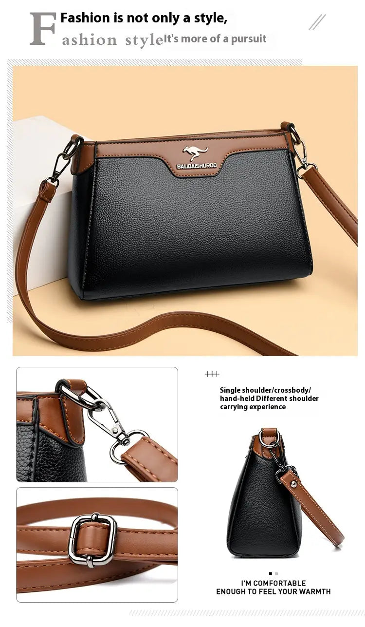 Organisateur de valise de voyage en cuir PU avec plusieurs poches à fermeture éclair