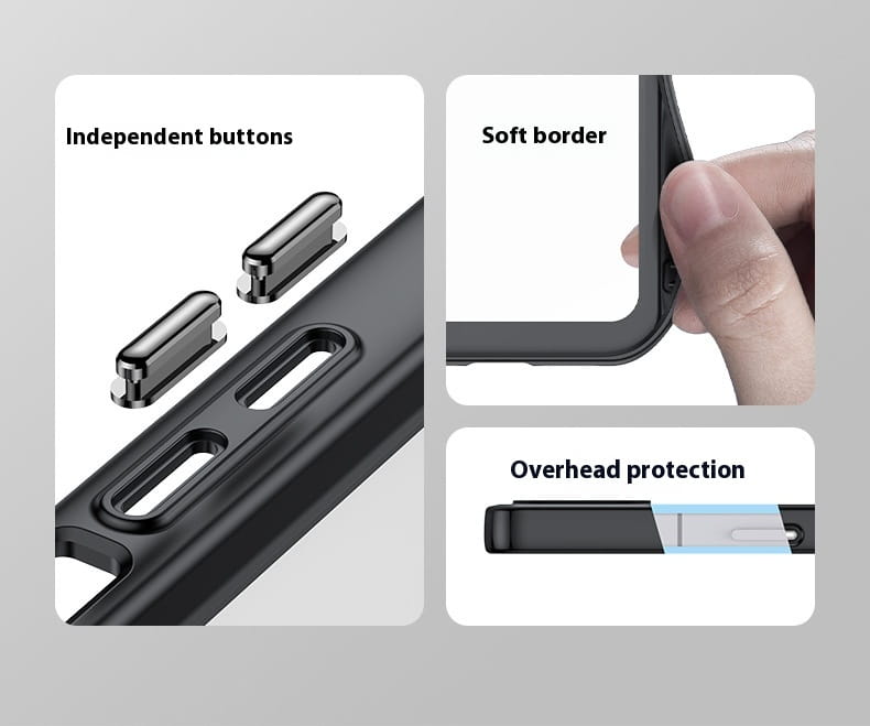 Custodia di telefono TPU magnetico a prova di shock con staffa per dissipazione di calore