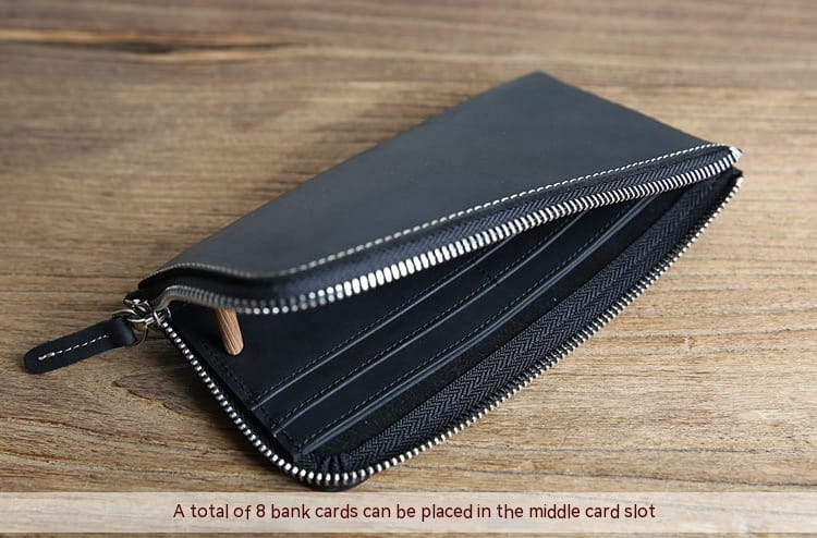 Genuine Leather Cortical Scalp Cowhide Money Folder for United States and CHF