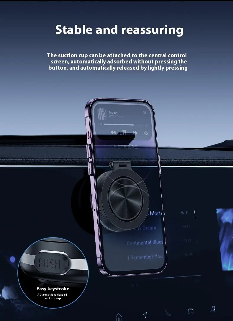 Navigation Special Magnetic Car Phone Holder with Vacuum Adsorption