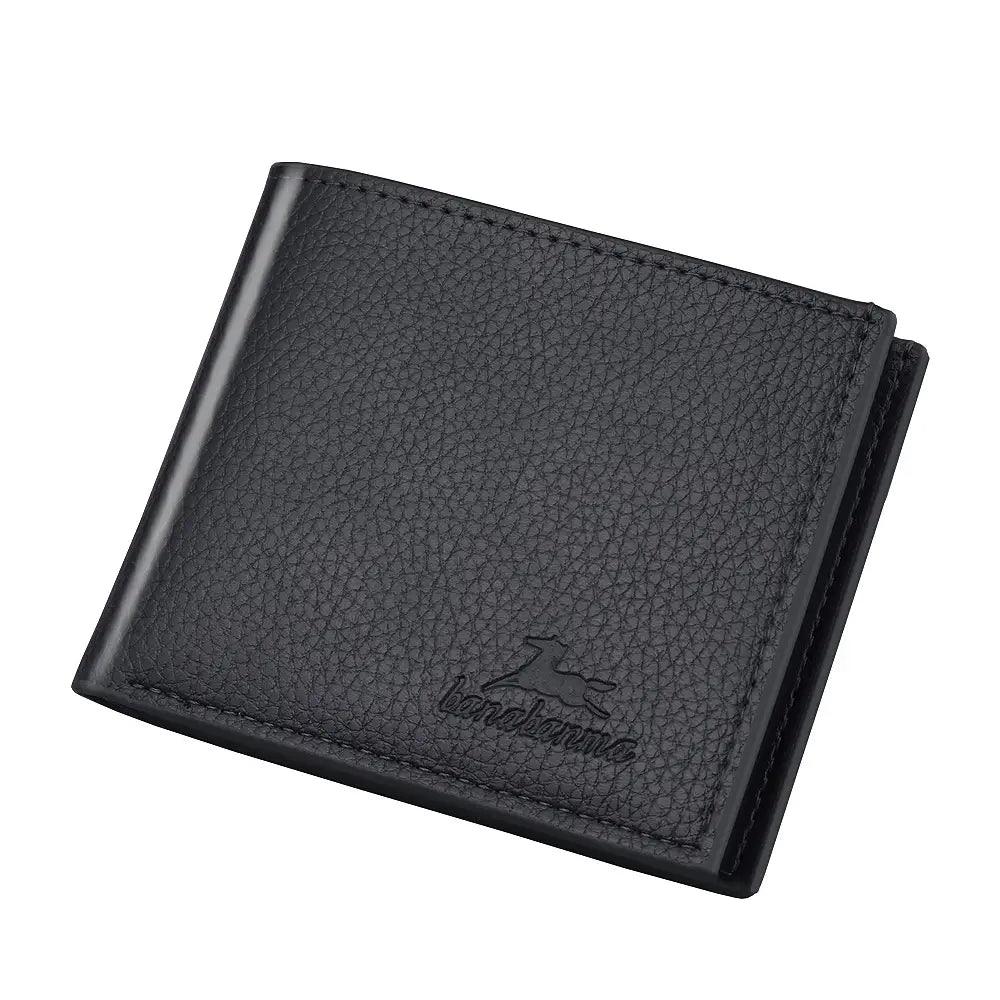 PU Leather Wallet with ID and Card Slots for United States Travel
