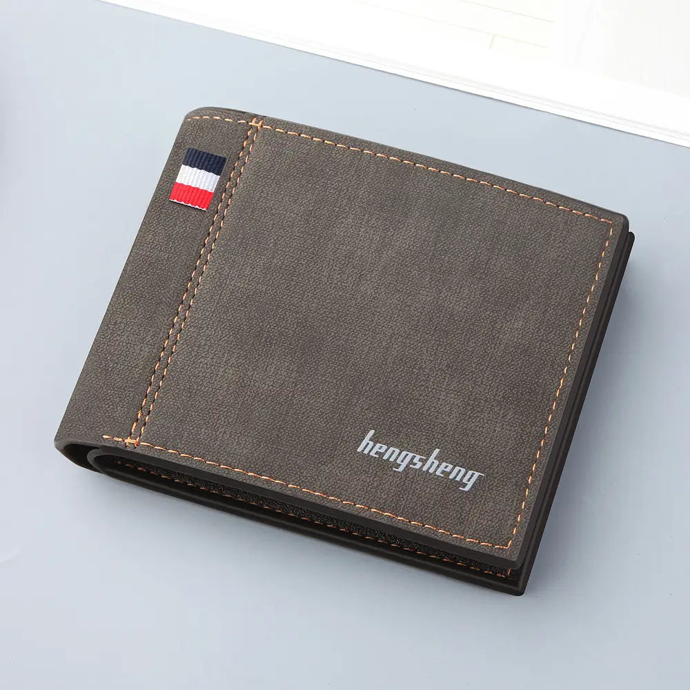 PU Leather Wallet with Multiple Compartments for United States and CHF