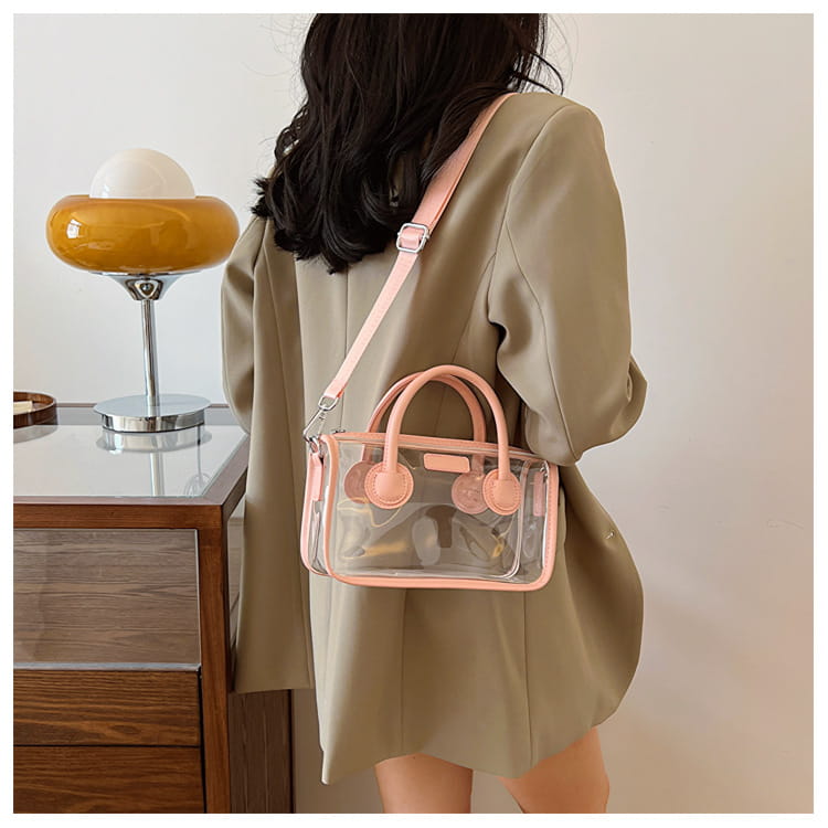 Liten plastreisekoffer Skulderveske for kvinner barn håndbagasje 23cm